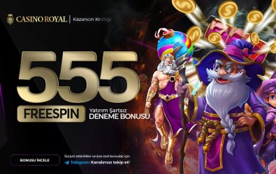 CASİNOROYAL'DEN 555 FREESPIN DENEME BONUSU!!!